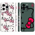 thumbnail image 5 of Bonita funda de teléfono de Hello Kitty K Line Cat para Apple iPhone 14 13 12 11 Pro XS Max Mini X XR SE 7 8 6 15 Plus, funda líquida de color, 5 of 5