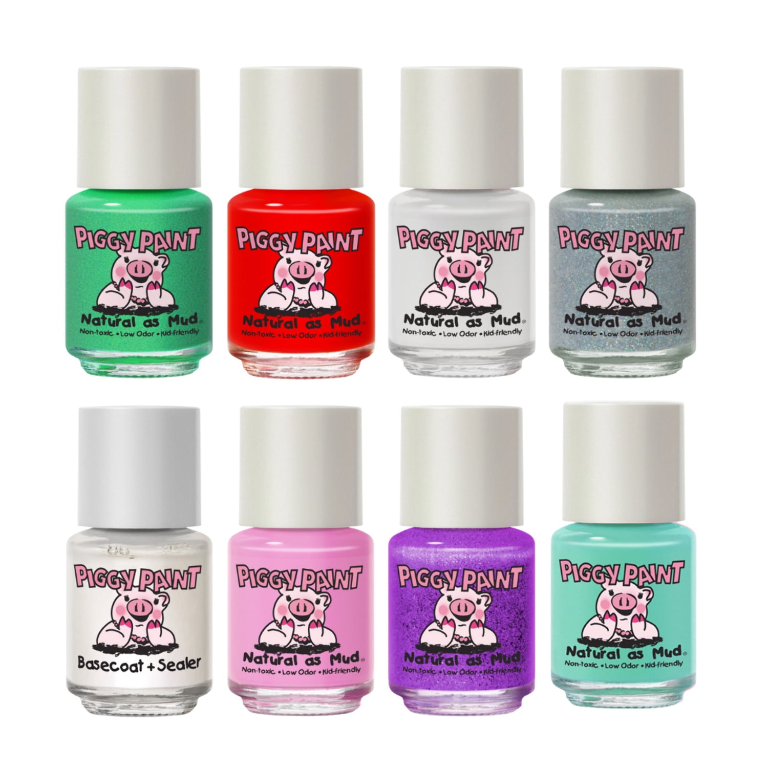 Piggy Paint Merry MistleTOES Gift Set - Kids Non-toxic Nail Polish, Stocking Stuffer, Christmas, Holiday