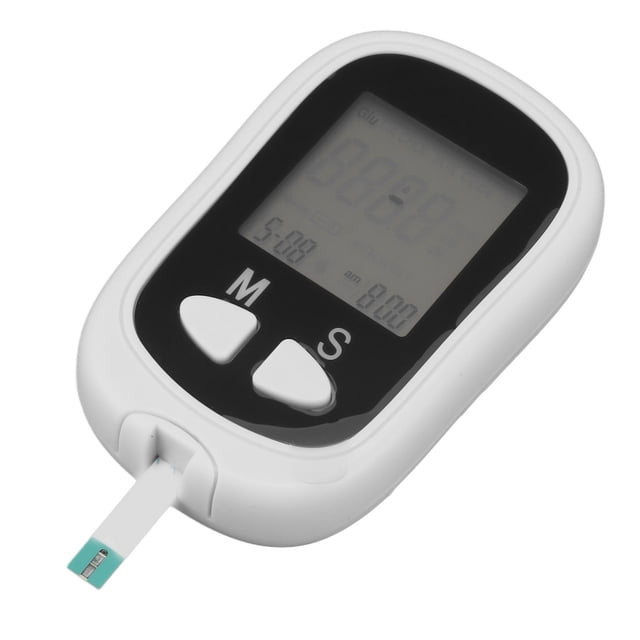 Medidor de glucosa en sangre resultado de pantalla grande HD en 4 segundos Probador de glucosa en sangre de codificación automática para Office ANGGREK Otros