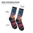 thumbnail image 2 of Crew Socks for Women Men, Tennis Impact in Slow Motion  Moisture Running Athletic Football Striped Socks Cushion Tube Socks, 2 of 7