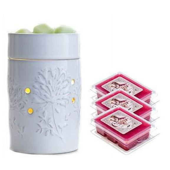 AFRICAN LILY  Illumination Fragrance Warmer Gift Set with 3 Courtneys Wax Melts - STRAWBERRY-VANILLA