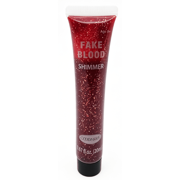 Fake Blood Shimmer, Red, 20mL, Halloween Make-Up for Adults by Goodmark