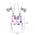 thumbnail image 3 of HOOUN 2Pcs/set Cute Cartoon Cat Shape Pendant Chain Best Friends Necklace Jewelry G:yq, 3 of 8