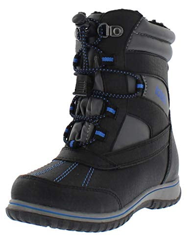 All-Weather Insulated Winter Boots Built for Comfort Totes Kids Snow Boots with Elastic Lace Toggle Closure Keeps Feet Warm & Dry Noah Durability 