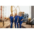 thumbnail image 2 of Women's scrub pants, Western, Drawstring, Workwear, Uniform, Scrub Sets, Spurrin' Scrubs-Royal Blue Aztec Pants, 2 of 2