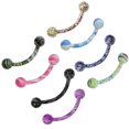 thumbnail image 4 of 8 Unids Acero Inoxidable Curvo Barbell Ceja Banana Bar Piercing 16g Sunnimix Anillos de cejas curvados, 4 of 8
