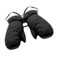 thumbnail image 4 of AMLESO Down Mittens Cold Weather Gloves Thickened for Men Women Windproof Insulated Winter Snow Mittens Ski Mittens for Snowboarding Black M, 4 of 10