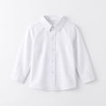 thumbnail image 5 of JUMEYU Long Sleeve Shirts for Boys Boy's Long Sleeve Button Down Shirts 5T 6T (White,5-6 Years), 5 of 5