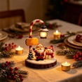 thumbnail image 5 of Clearance! Resin Santa Figurine Christmas Night Light, Christmas Decorations for Home, Vintage Glowing Christmas Decor for Desktop Shelf, 5 of 7