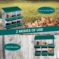 thumbnail image 3 of Eastvita Lockable Chicken Nesting Box with 6 Compartments - Easy Egg Collection Protection Green without Legs, 3 of 6