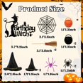 thumbnail image 2 of Decoración para tartas Morofme con forma de bruja para Halloween, 13 unidades, 2 of 6