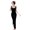 Black L, variant on Summer Women Evening Dress Sleeveless Slim Fit Backless Pure Color Split Hem Velvet U-shaped Neck Prom Cocktail Party Midi Dress