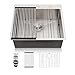 thumbnail image 3 of Lordear 25 Inch Drop In Kitchen Sinks Stainless Steel Single Bowl 16 Gauge Topmount Sinks 25 x 22 x 10 With Rack & Drain Assembly & Grid, 3 of 4
