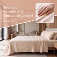 thumbnail image 3 of Unique Bargains Cotton Flat Sheet Soft and Cozy Bedding Essential Apricot 63"x91", 3 of 5