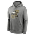 thumbnail image 2 of Men's Nike Heathered Gray New Orleans Saints Rewind Club Fleece Pullover Hoodie, 2 of 3
