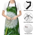 thumbnail image 6 of Cauagu Dandelion Flower In The Meadow Aprons with Pockets,Waterproof Apron for Women,Kitchen Cooking Apron Adjustable Bib Aprons Chef Apron for Cooking,Drawing,Crafting, 6 of 8