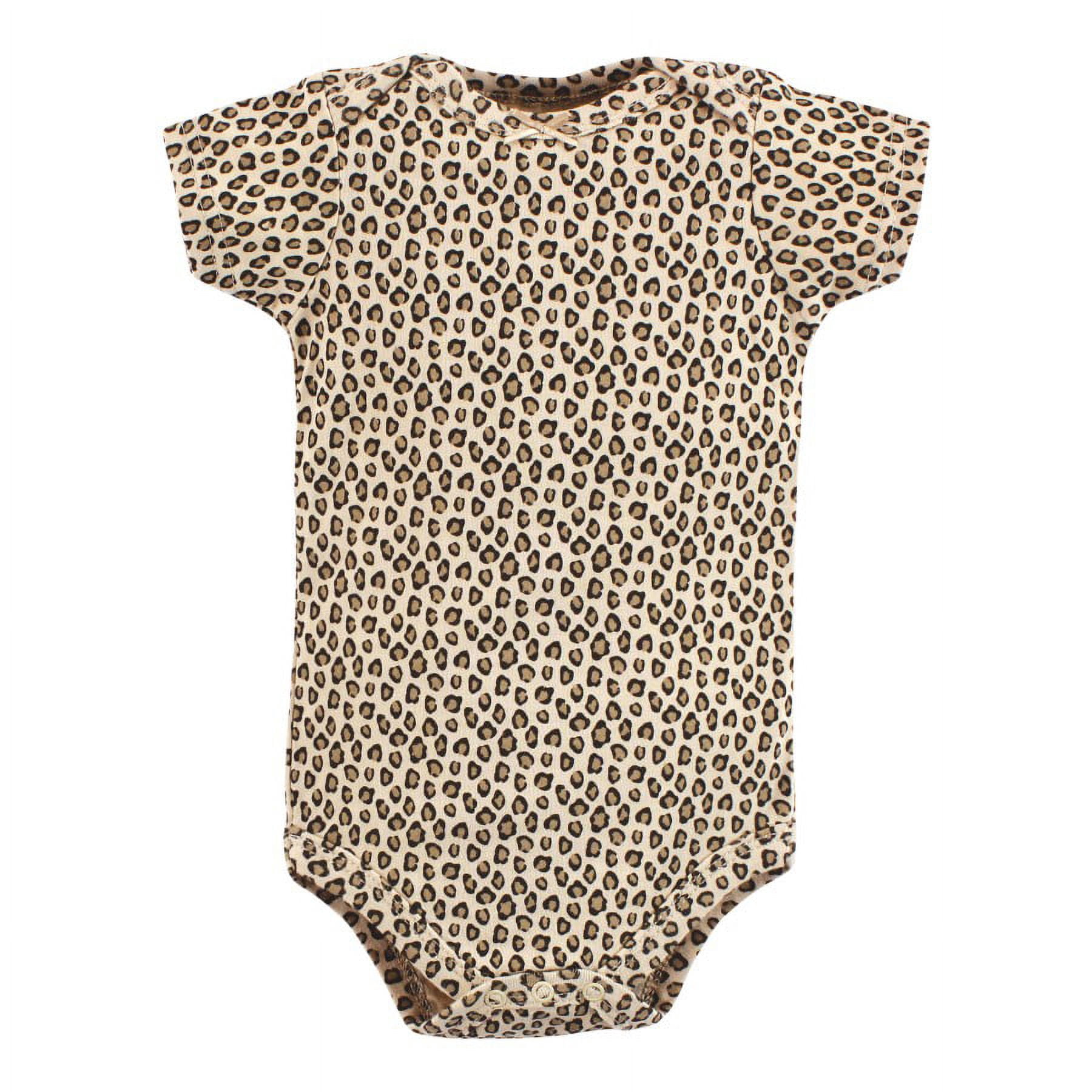 Hudson Baby Infant Girl Cotton Bodysuits, Happy Fall, 3-6 Months
