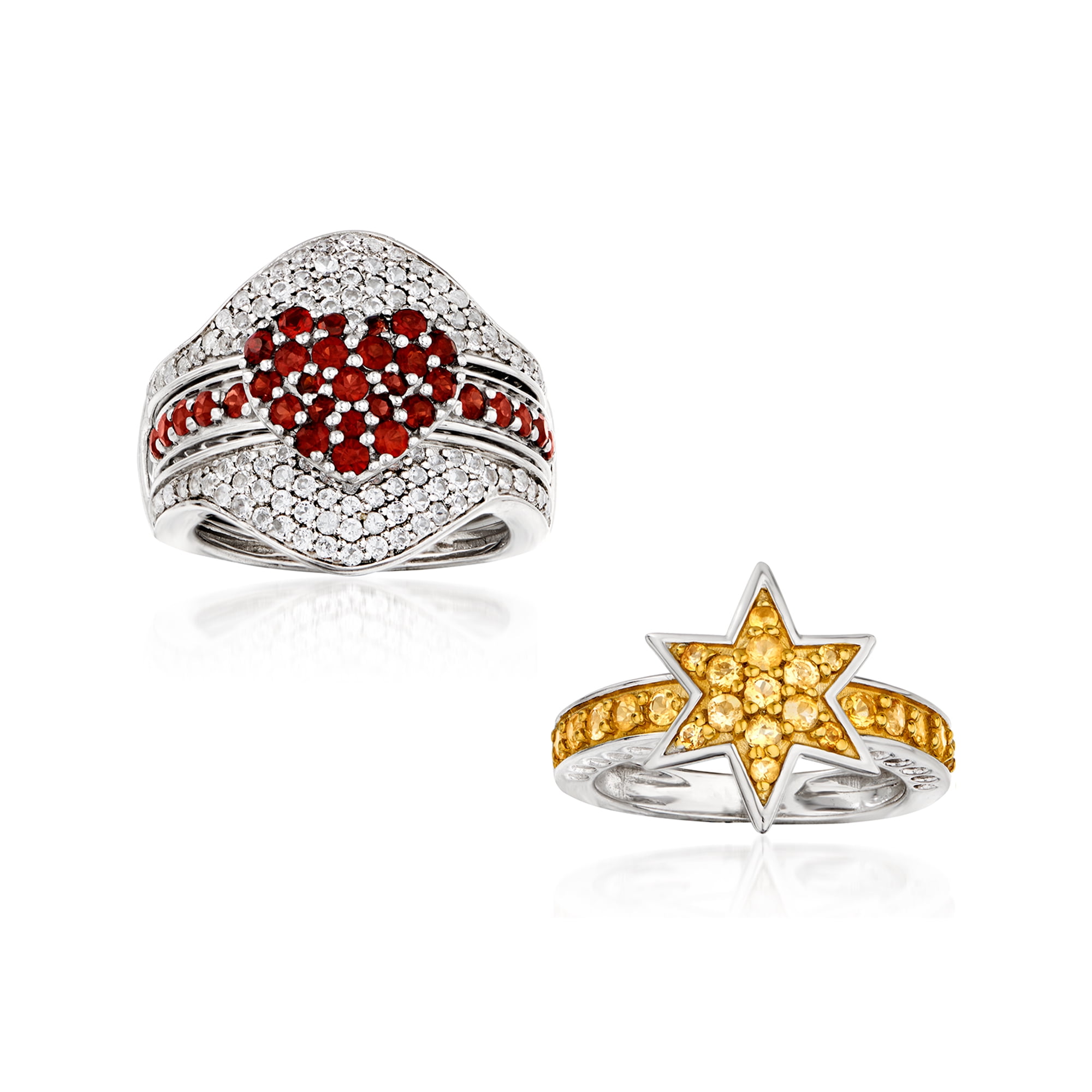 Ross-Simons 3.10 ct. t.w. Multi-Gemstone Jewelry Set: Interchangeable Ring  Set in Sterling Silver - Walmart.com