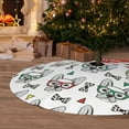 thumbnail image 6 of Lsque Cute French Bulldog Print Christmas Tree Skirt, Tree Skirt with Ties or Velcro, Perfect for Holiday Decorations, Halloween, and New Year-48", 6 of 7