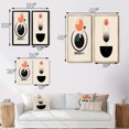 thumbnail image 4 of Designart "Retro Minimalist Moon Harmony Lovely Rhythms IV" Transitional Framed Wall Art Set Of 2 - Abstract Gold Framed Wall Art Set Of 2, 4 of 6
