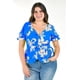 thumbnail image 4 of Blusa con jareta Roman Fashion /Tallas Extras, 1761 (Azul claro) azul 36, 4 of 6