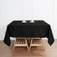thumbnail image 6 of BalsaCircle 70 x 70 in Black Premium Polyester Square Tablecloth Party Events Reception Decorations Supplies, 6 of 8