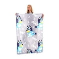 thumbnail image 2 of Bluey Boys/Girls Fleece Music Notes Supersoft Blanket, 2 of 3