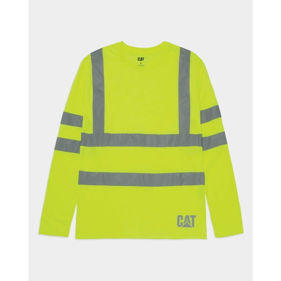 Men's Long Sleeve Hi-Vis Class III T-Shirt | CAT® WORKWEAR