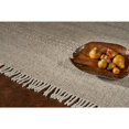 thumbnail image 3 of 3'X5' Beige Chain Stitch Hand Woven Wool Indoor Area Rug, 3 of 6