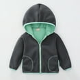 thumbnail image 2 of Zshosam Girls Fall Jacket Baby Girls Long Coat Toddler Kids Winter Fleece Jacket Warm Outwear Clothes Thick Trench Coat Size 18 24 Months,(Green 18-24 Months), 2 of 9