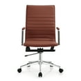 thumbnail image 6 of 2xhome Ergonomic Executive Office Chair with High Back Arm Rest Tilt Adjustable Height With Wheels Swivel Home Office Task Chair, Brown, Set of 1, 1 piece, 6 of 9