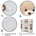 thumbnail image 3 of Designart "Brown and Grey Teddy Bear Nursery" Animals Wall Art - Modern Brown Bear Bedroom Canvas Wall Art, 3 of 6