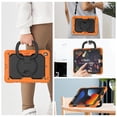 thumbnail image 6 of For iPad 9th/8th/7th Generation 10.2 inch Case, 360 Rotating Shockproof Cover with Stand, Handle, Shoulder Strap, Orange, 6 of 7