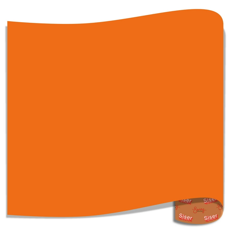 Yellow-Orange Iron On Vinyl - Heat Transfer Pack of Sheets —