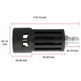 thumbnail image 3 of Adaptador De Nettoyeur Haute Pression Compatible Con Karcher Accessoire De Rechange Pour Nettoyeur Haute Pression 1/4" Connexion Rapide, 3 of 5