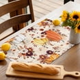 thumbnail image 5 of Fall Placemats Set of 6 Yellow Orange Pumpkin Place Mats Thanksgiving Placemat Vintage Autumn Floral Leaves Table Mats for Dining Kitchen Table Holiday Dinner Party Home Fall Decorations 13x19 Inch, 5 of 8