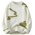 thumbnail image 1 of Xfvqtps Chandail Homme Décontracté à Manches Longues Col Rond, 1 of 5