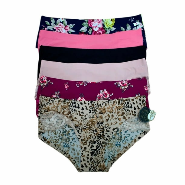 Paquete de Pantaletas Adda Lingerie Modelo PF-1011, Estilo francés, Colores surtidos