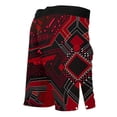 thumbnail image 2 of Raven Fightwear Men's Cybernetic BJJ MMA Shorts Red, 2 of 3