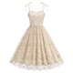 thumbnail image 1 of WILLBEST Vestidos de Algodon Vestido de Verano Vintage para Mujer, Tirantes de Verano, Bordado de Hojas, Malla, Corte A Mediana​​, 1 of 3