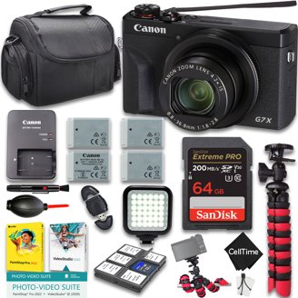 Canon Professional Camera PowerShot G7 X Mark III 20.1MP - Black