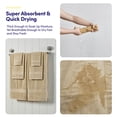 thumbnail image 3 of 8pc 100% Combed Cotton Towel Set (2 Bath, 2 Hand, 4 Wash) - Beige, 3 of 6