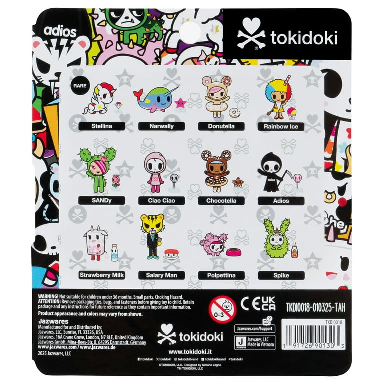 tokidoki 2 inch Mystery Assortment - 1 Figure and 1 Accessory - 12