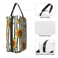 thumbnail image 3 of Goofa Cute Sunflowers Printed Toiletry Bag with Handle,Large Capacity Travel Makeup Cosmetic Bag for Women, Carry on Airport Airline Compliant Bag, 3 of 9