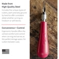 thumbnail image 2 of Speedball Linoleum Cutter with 5 Assorted Lino Cutters and Plastic Storage Handle, 2 of 5