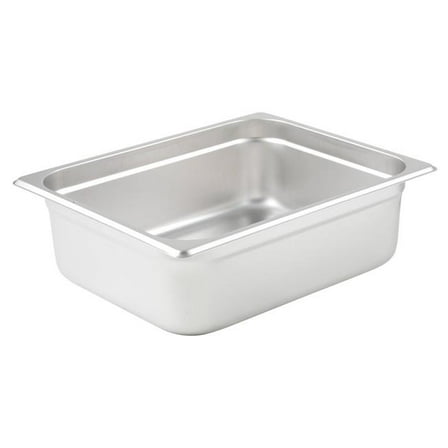 Winco SPJM-204, 4-Inch Deep Half Size Anti-Jamming Steam Table Pan