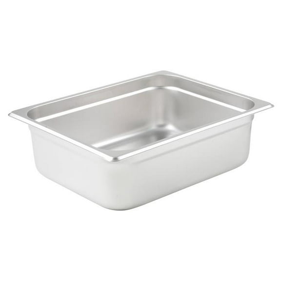 Winco SPJM-204, 4-Inch Deep Half Size Anti-Jamming Steam Table Pan
