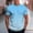 #Light Blue, variant on DPTALR George Fashion Casual Men's Print Round Neck Short Sleeve Sports T-shirt,Light Blue,Big and Tall Men XL