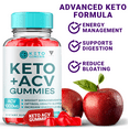 thumbnail image 6 of (3 Pack) Keto Genesis Keto + ACV 1000mg Gummies Vitamin B12 Vitamin B6 Advanced Gut Health Digestion Support (180 Gummies), 6 of 8
