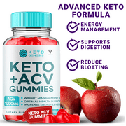 Keto Genesis Keto + ACV 1000mg Gummies Vitamin B12 Vitamin B6 Advanced Gut Health Digestion Support (60 Gummies)